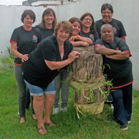 Alunas de rio negro - Ana Regina Correia, Derli  Kunze, Eliza Konigda  Rosa, Irene de Lima Boaventura da Silva, Zeni de Jesus Moreira, e o aluno de Campo     do Tenente - Luiz Carlos Ávila Arruda.