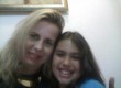Mãe Luisa com a filha Luana.