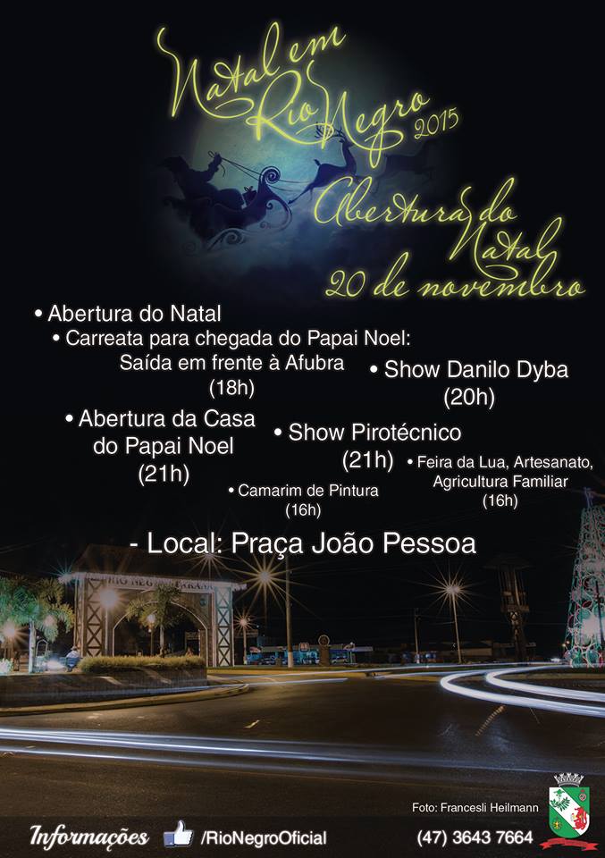 Programação Natal em Rio Negro 2015 (2)