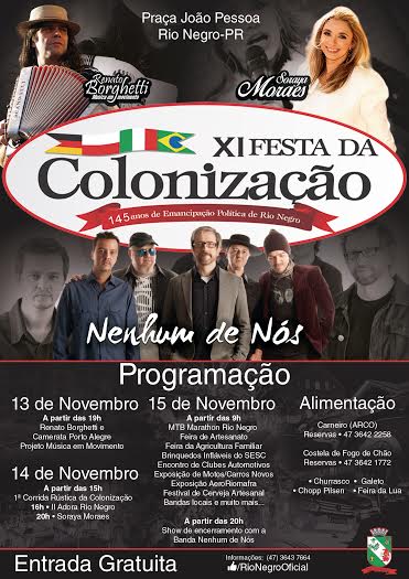 Confira a programação da XI Festa da Colonização de Rio Negro