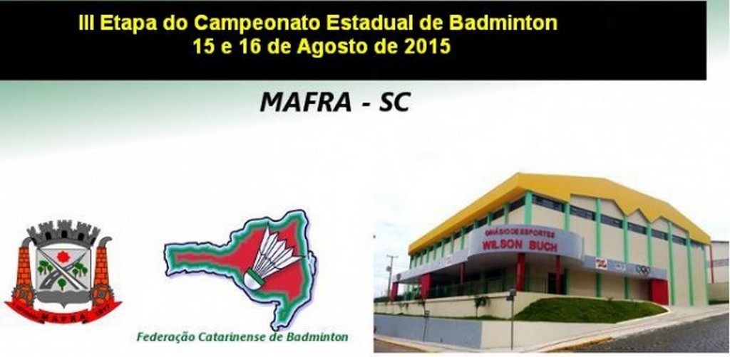 Mafra será sede da III Etapa Catarinense de Badminton