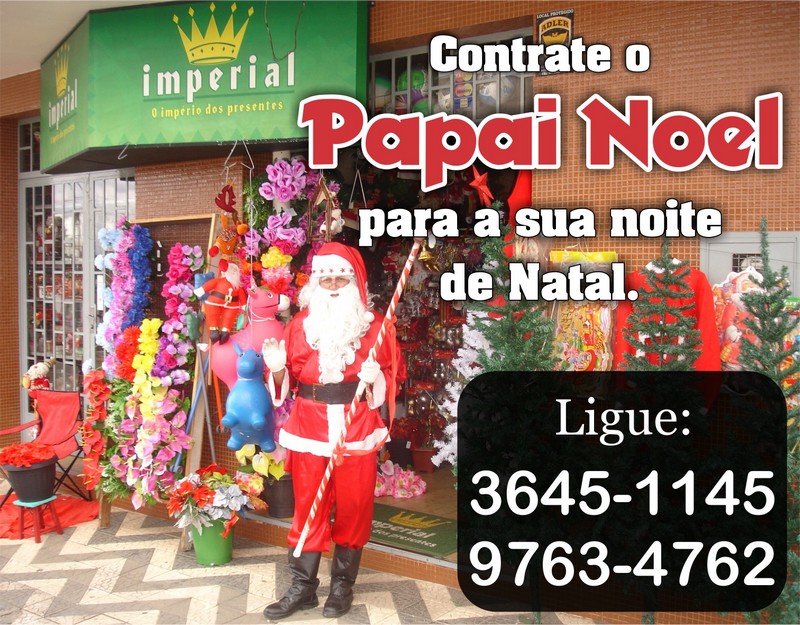 Contrate o Papai Noel para a sua loja ou noite de Natal | Click Riomafra