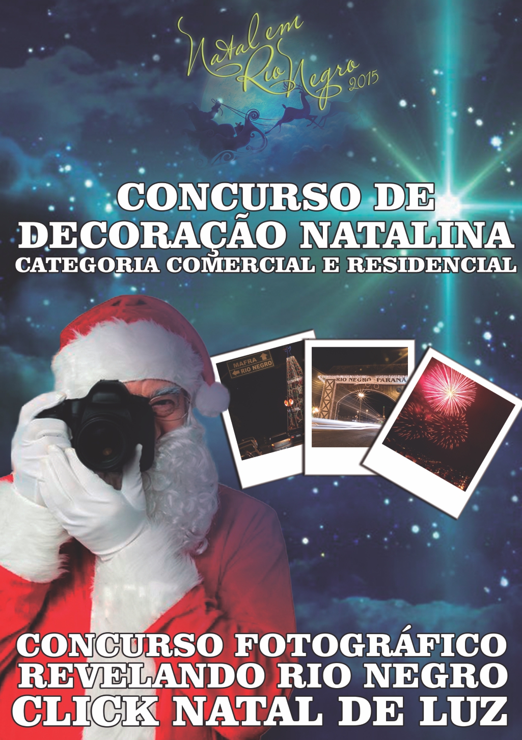 Concurso de decoração natalina e fotografia estão com inscrições abertas em Rio Negro
