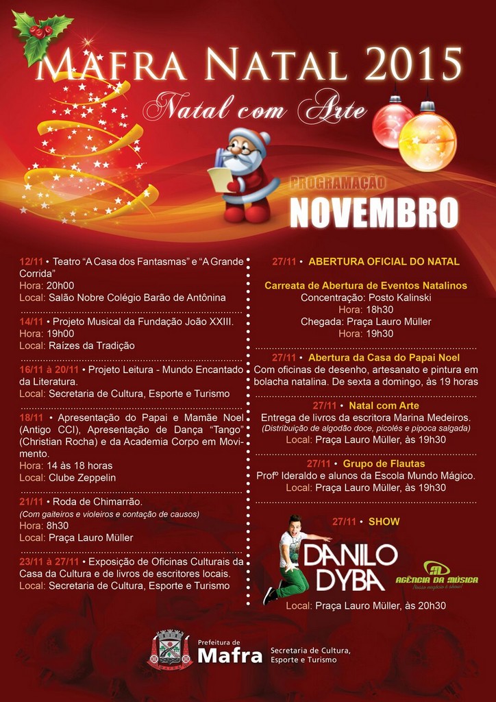 Programação do Natal em Mafra