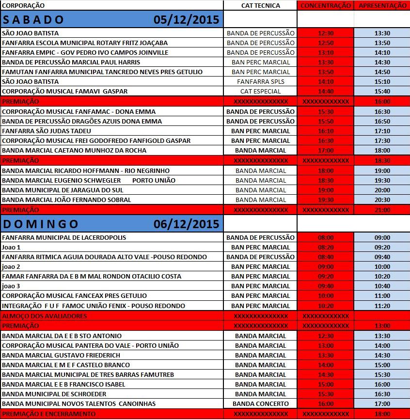 Mafra sedia o X Campeonato Estadual de Bandas e Fanfarras (2)