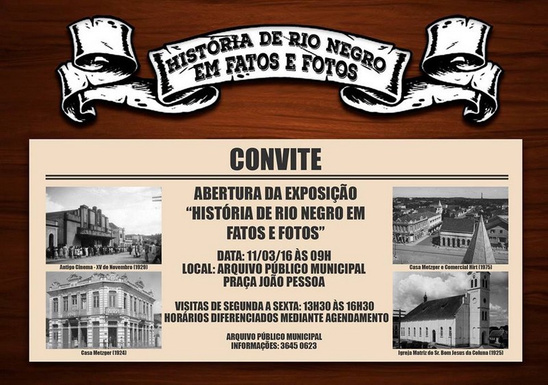 Visite a exposição ‘História de Rio Negro em Fatos e Fotos’