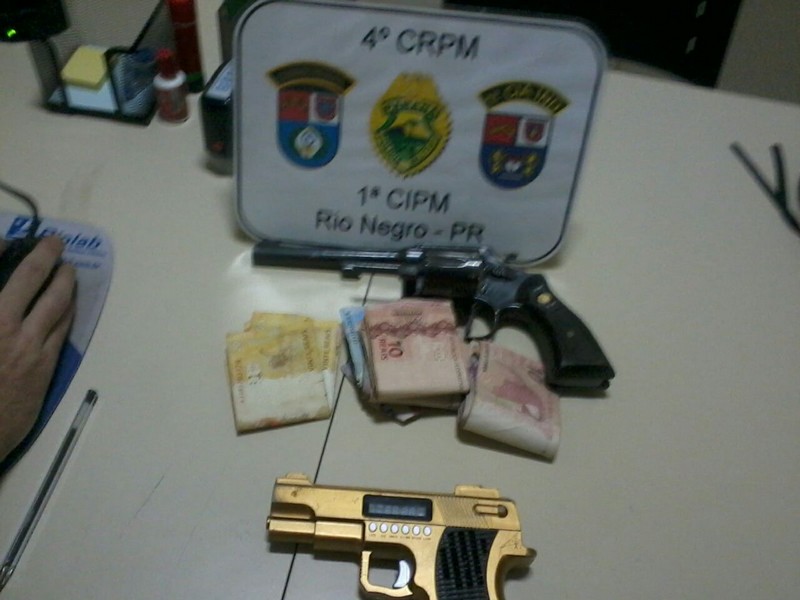 Assaltante de posto de combustível foi preso em flagrante pela PM