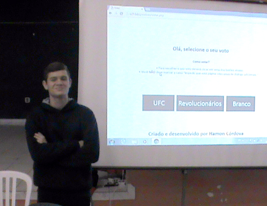 Aluno desenvolveu programa de informática para eleição eletrônica de Grêmio Estudantil em Rio Negro