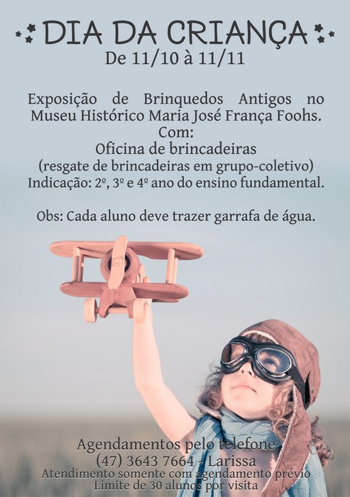 Museu de Rio Negro abre exposição do Dia da Criança
