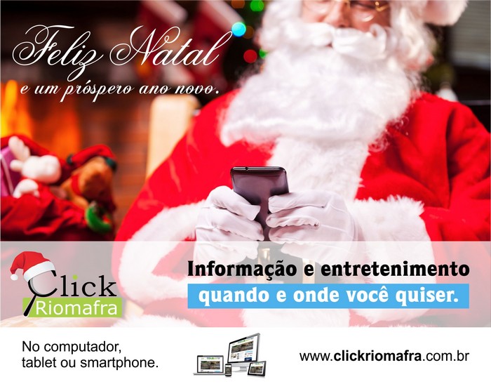 Mensagem de Natal e Ano Novo Click Riomafra