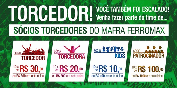 Mafra Ferromax Futsal abre período de adesões e renovações para sócios torcedores