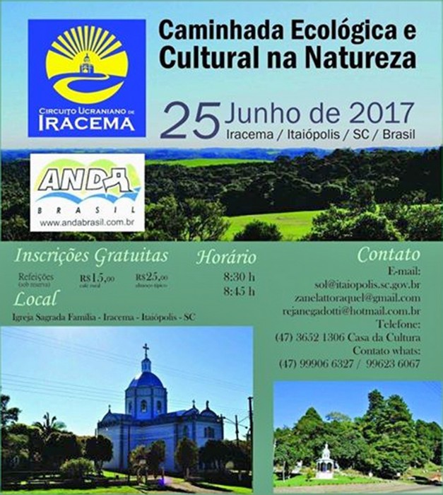 Vem aí a caminhada ecológica cultural em Itaiópolis