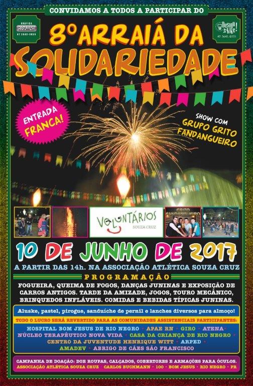 Participe do 8º Arraiá da Solidariedade