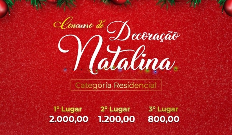 Inscrições para o concurso de Decoração Natalina “Casa Noel